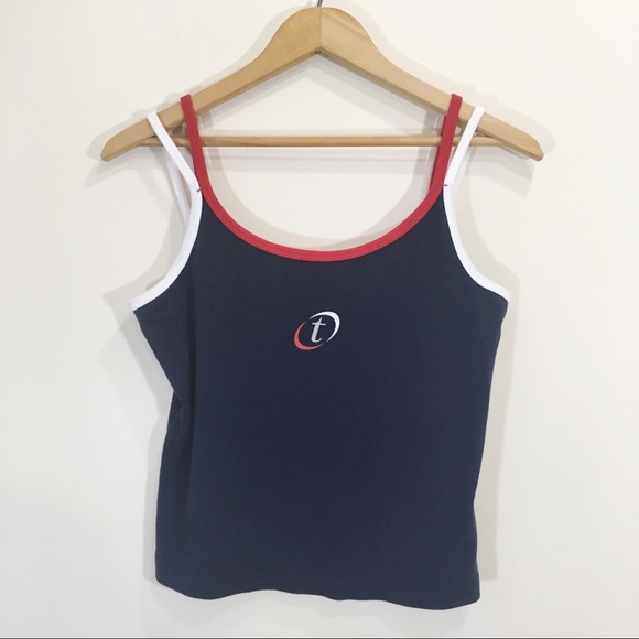 Tommy Hilfiger Tops - Vintage Tommy Hilfiger Crop Tank Top Split Straps